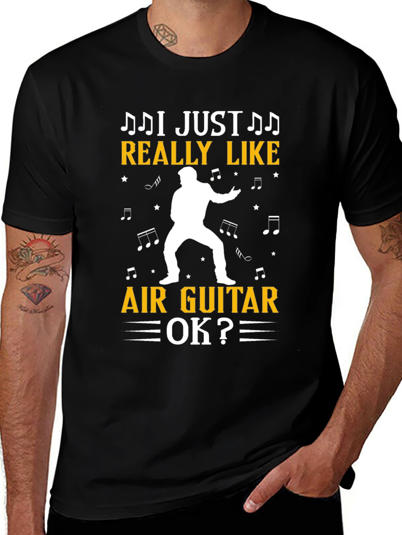 Air Guitar T-Shirt - Music Lover Tee