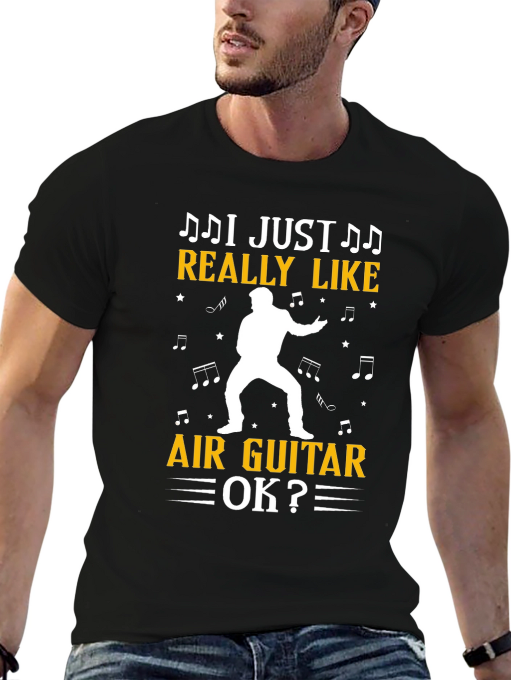 Air Guitar T-Shirt - Music Lover Tee