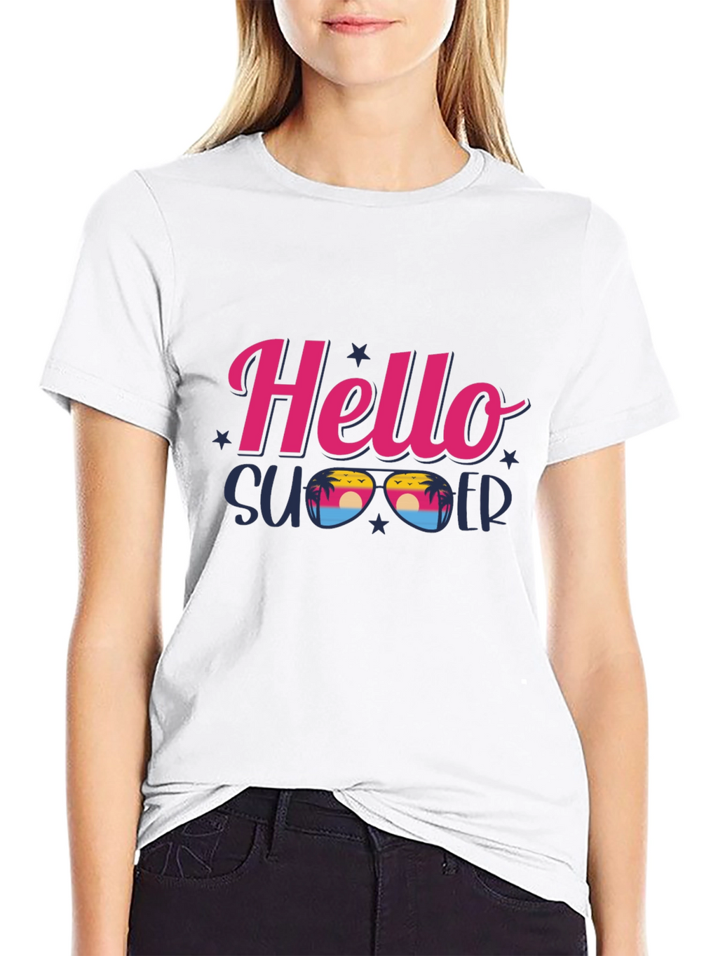 Hello Summer Graphic T-Shirt