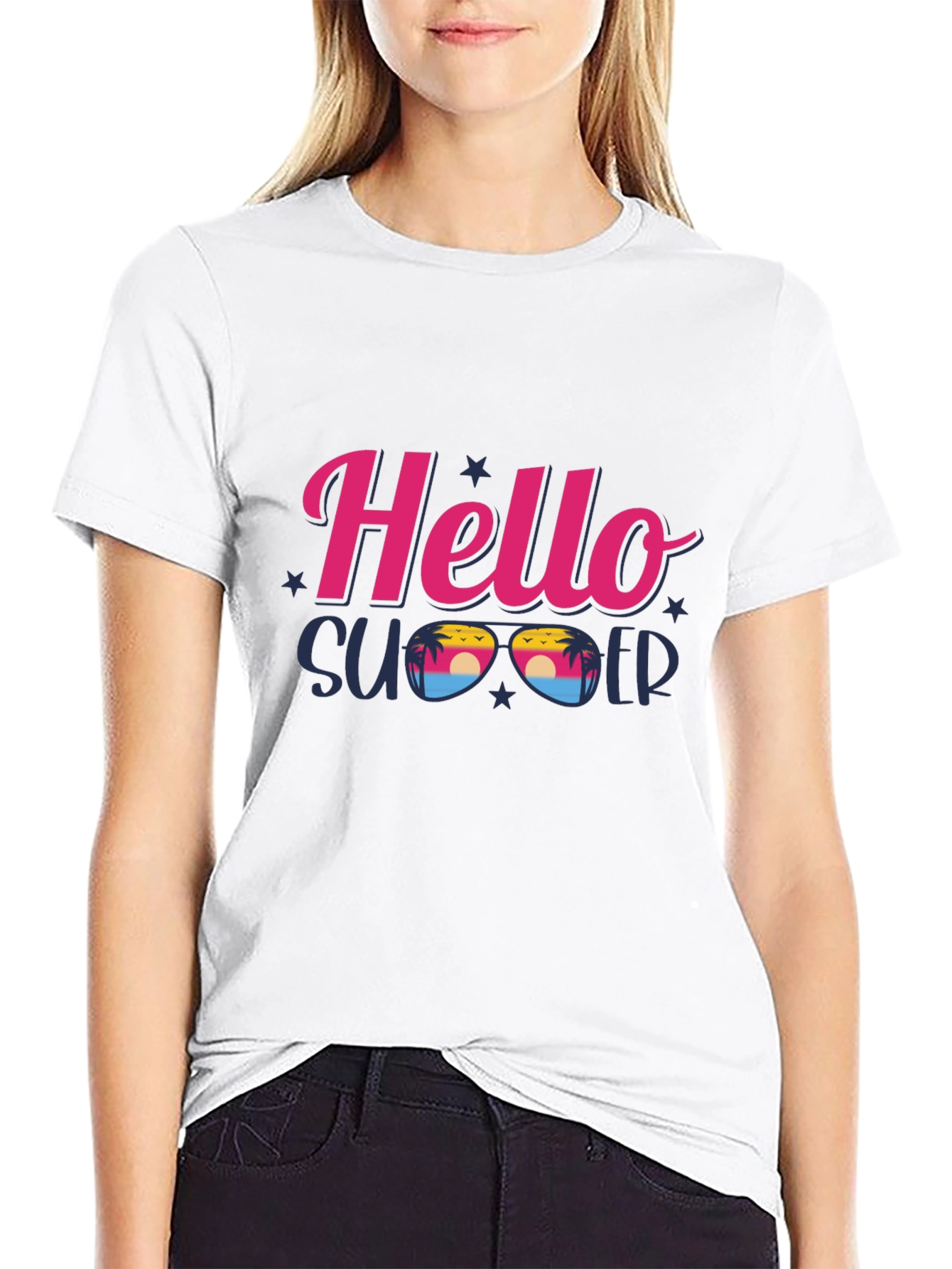 Hello Summer Graphic T-Shirt