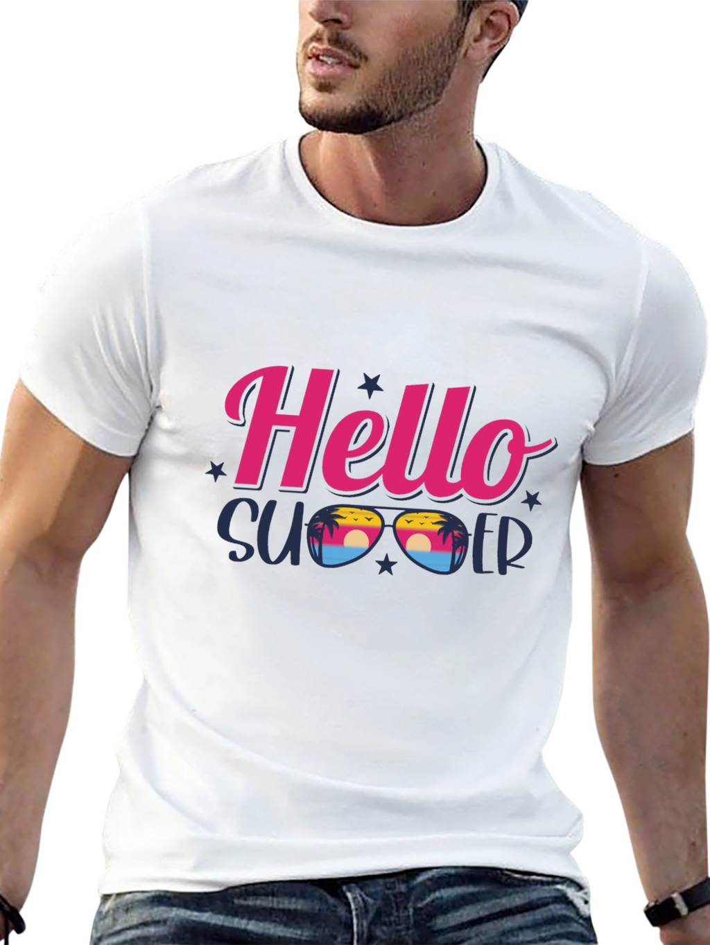 Hello Summer Graphic T-Shirt