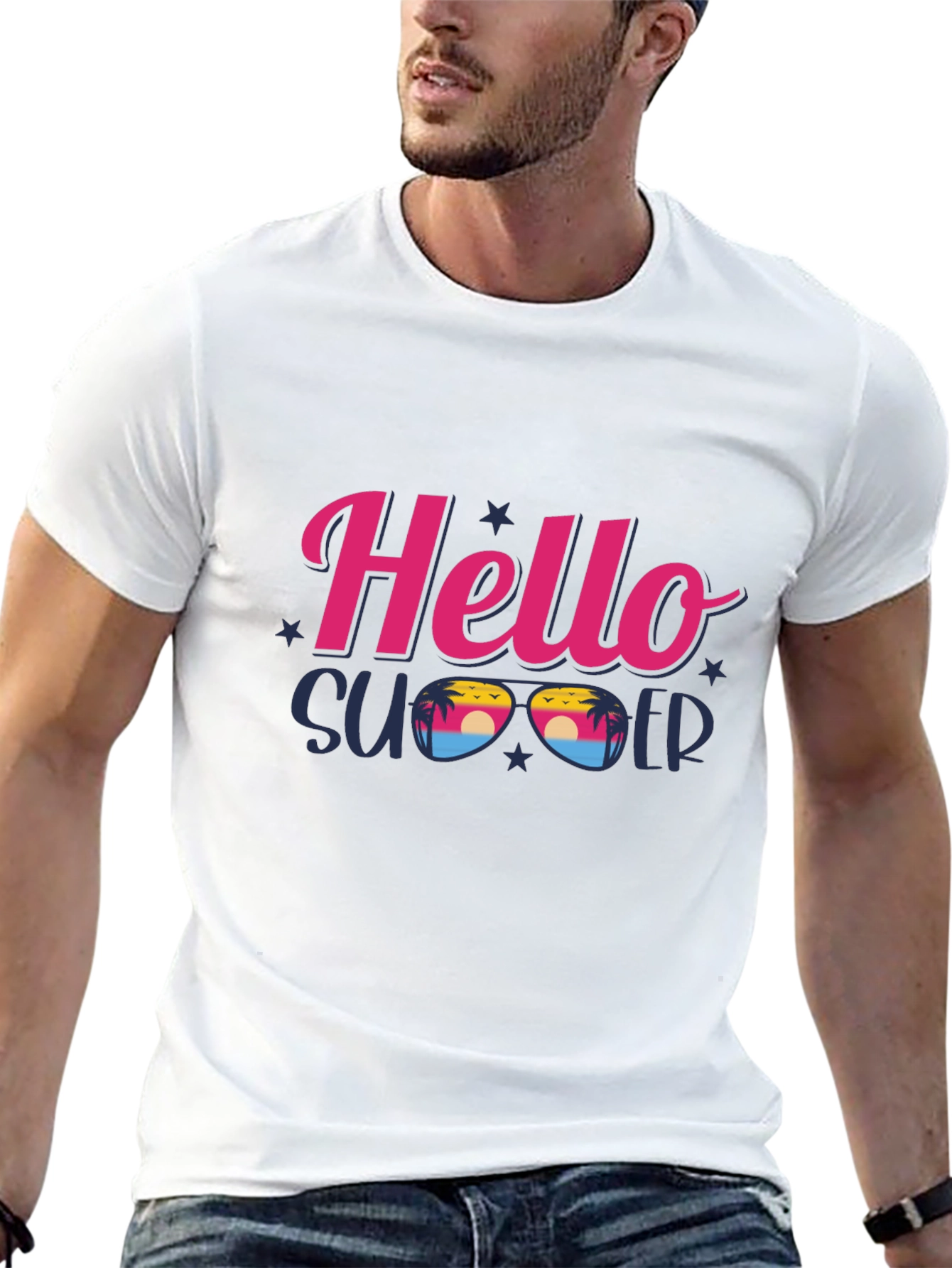 Hello Summer Graphic T-Shirt