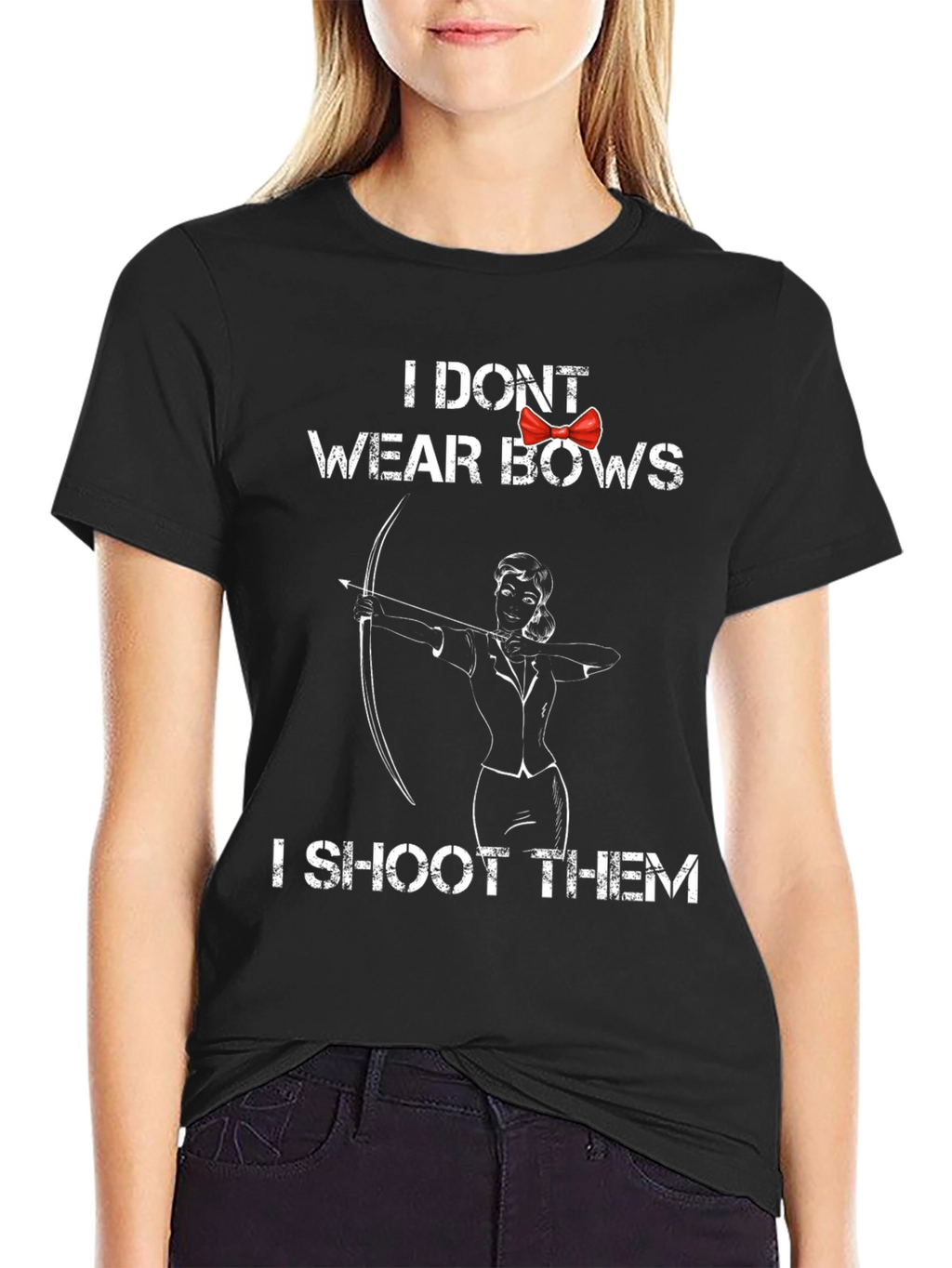 Archer Girl T-Shirt - I Dont Wear Bows