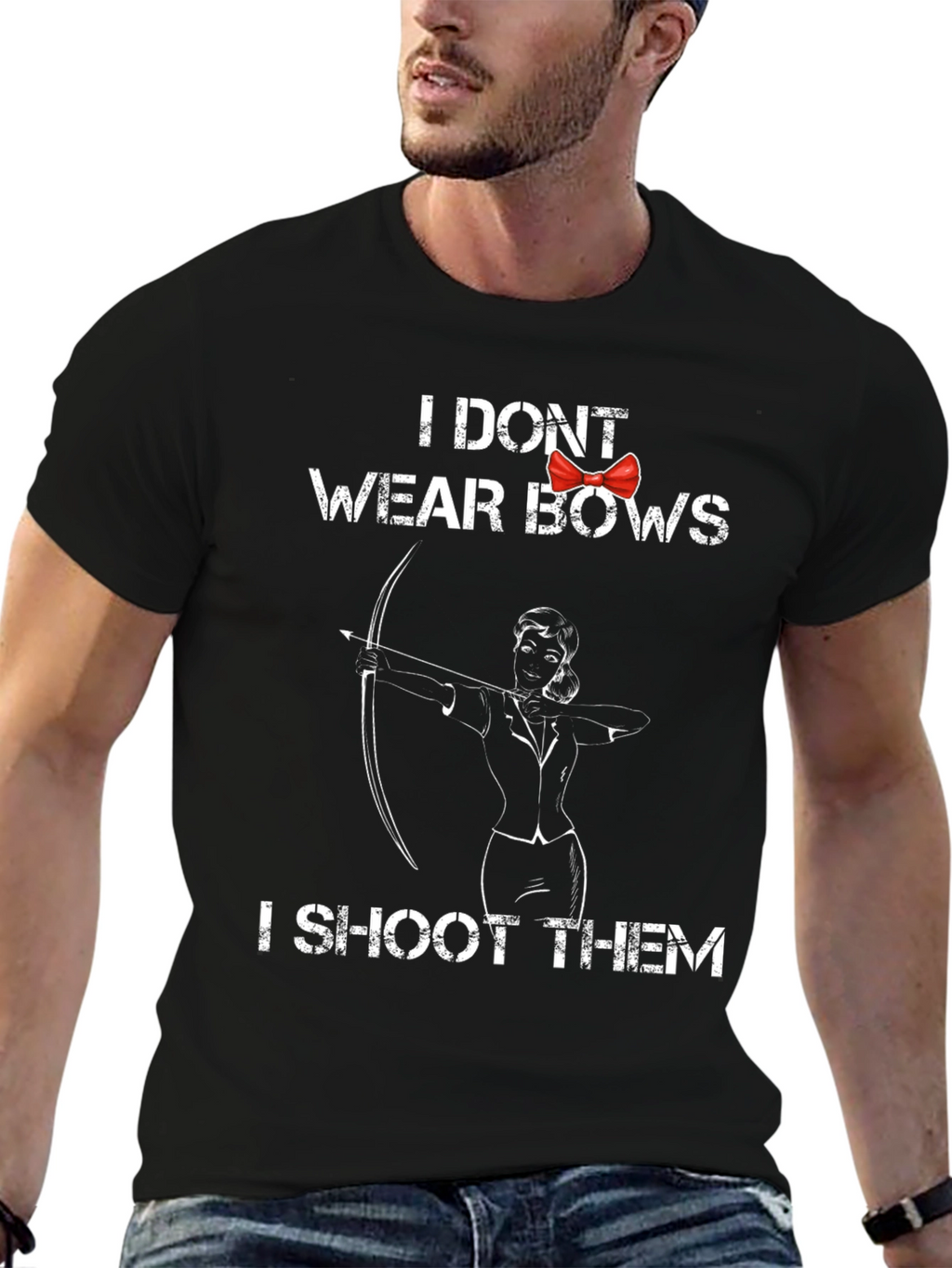Archer Girl T-Shirt - I Dont Wear Bows