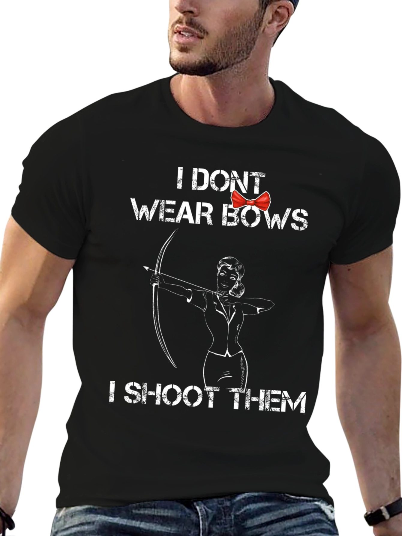 Archer Girl T-Shirt - I Dont Wear Bows