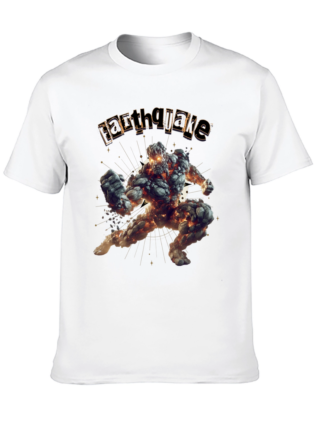 Earthquake Graphic Black T-Shirt