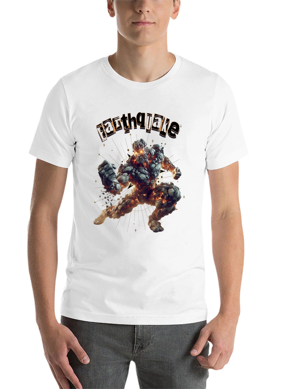 Earthquake Graphic Black T-Shirt