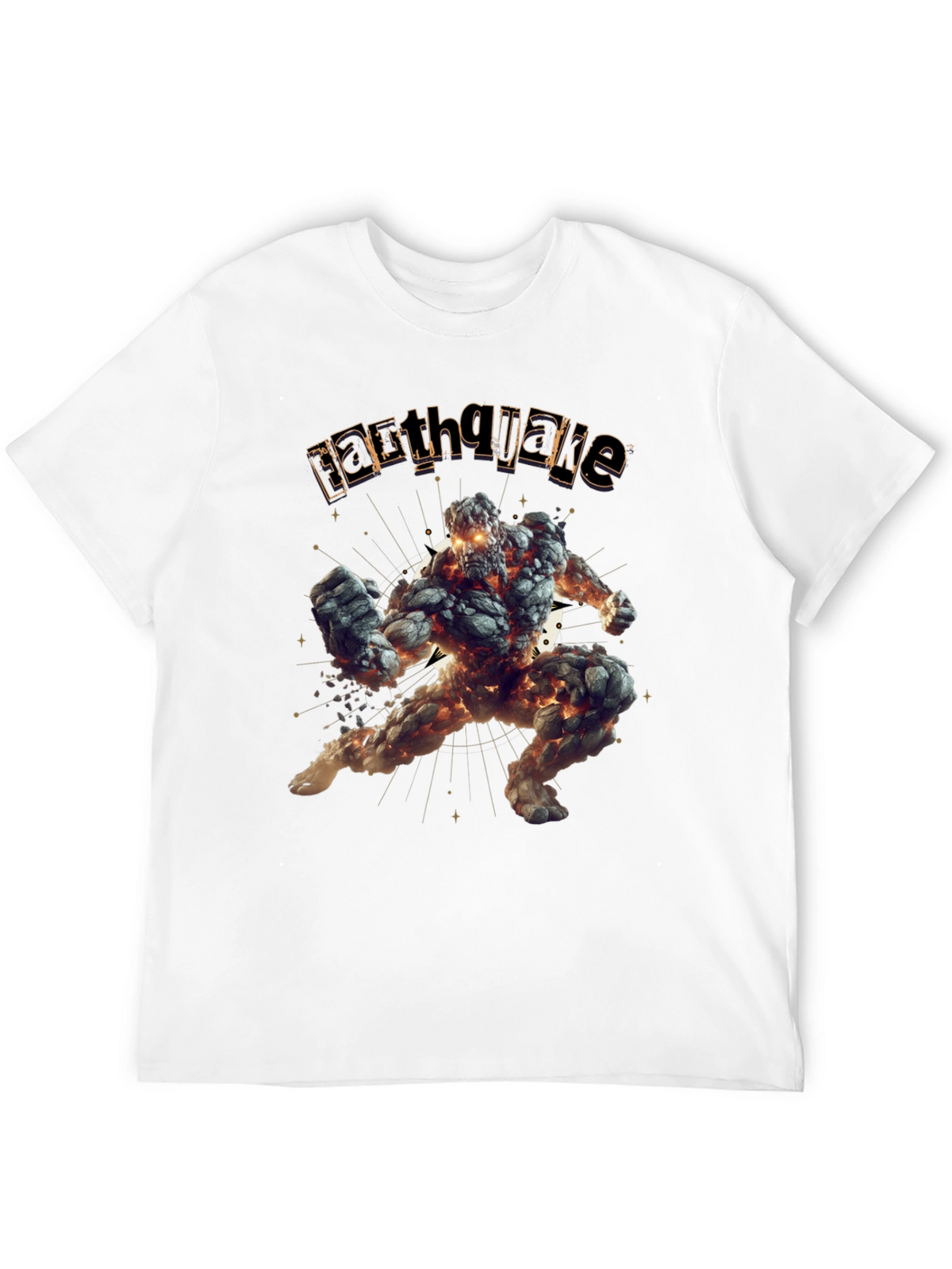 Earthquake Graphic Black T-Shirt