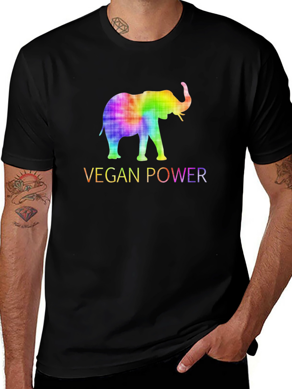 Vegan Power Elephant T-Shirt