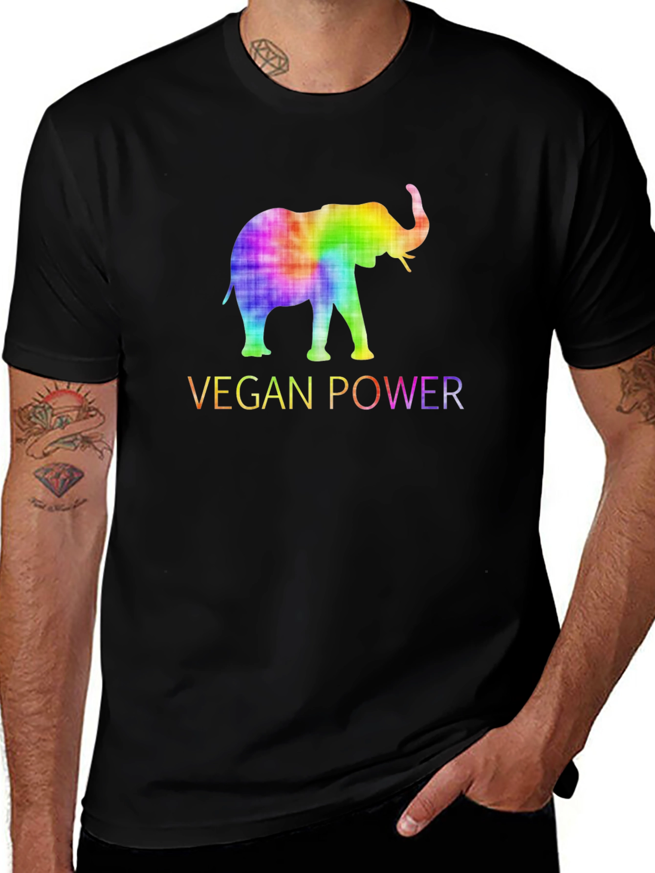 Vegan Power Elephant T-Shirt