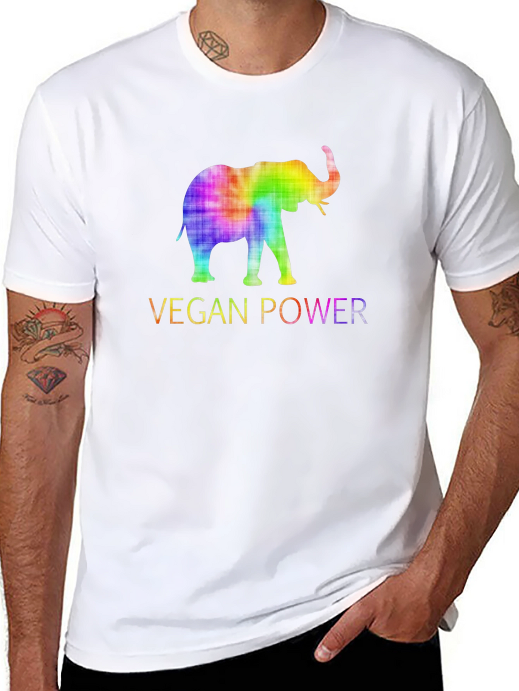 Vegan Power Elephant T-Shirt