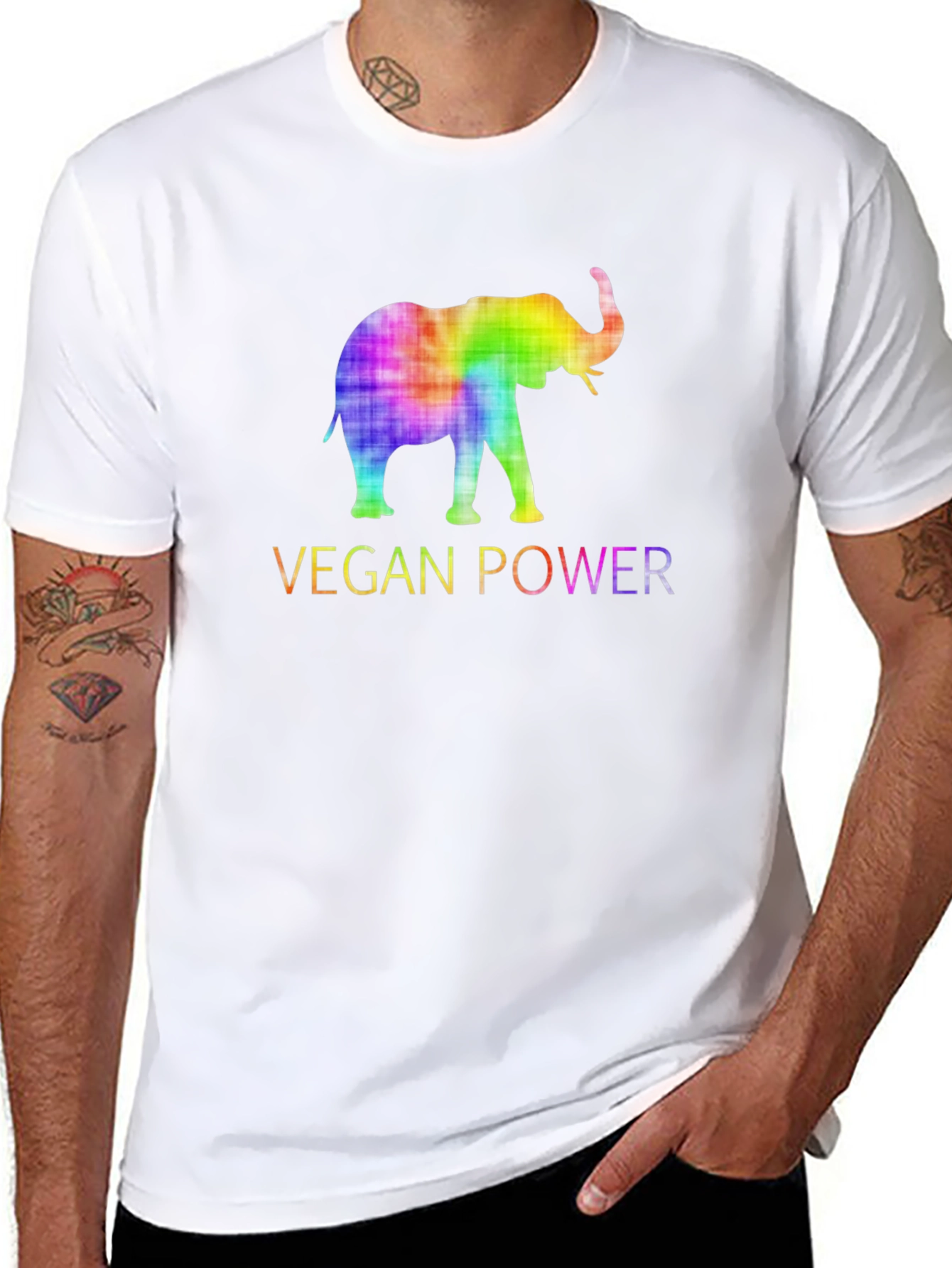 Vegan Power Elephant T-Shirt