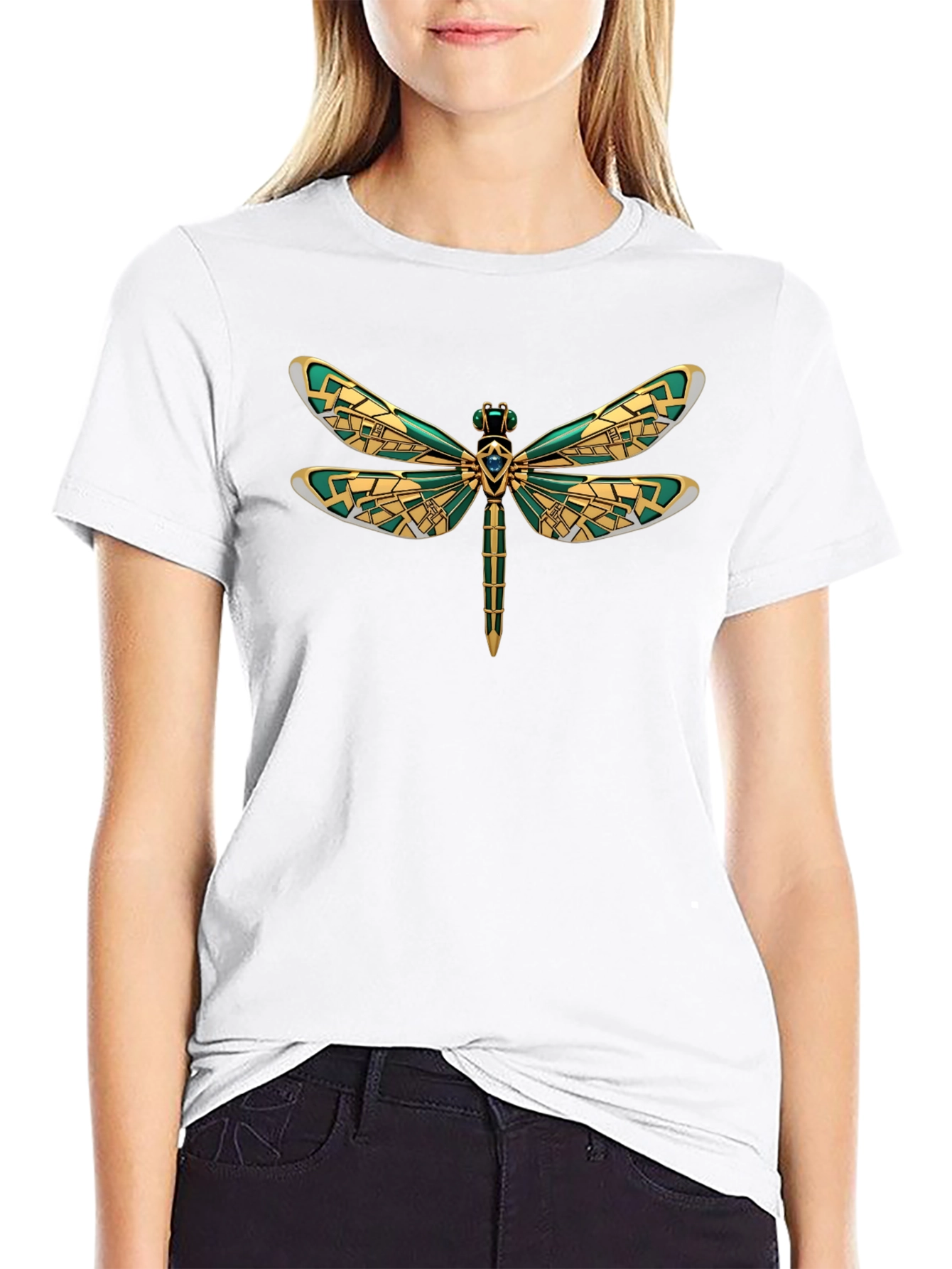 Dragonfly Graphic T-Shirt Black