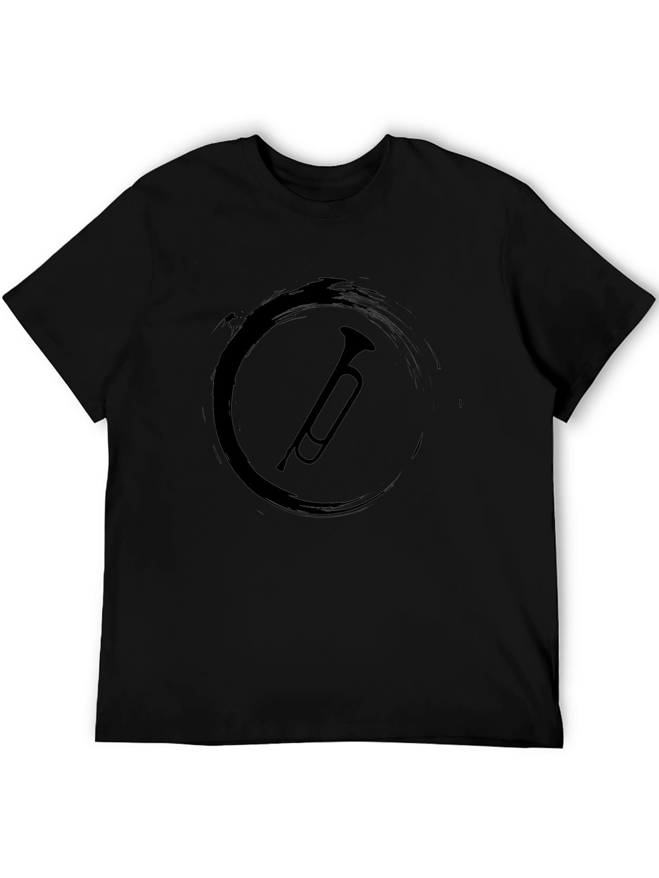 Black Trumpet Graphic Tee - Classic Comfort Fit