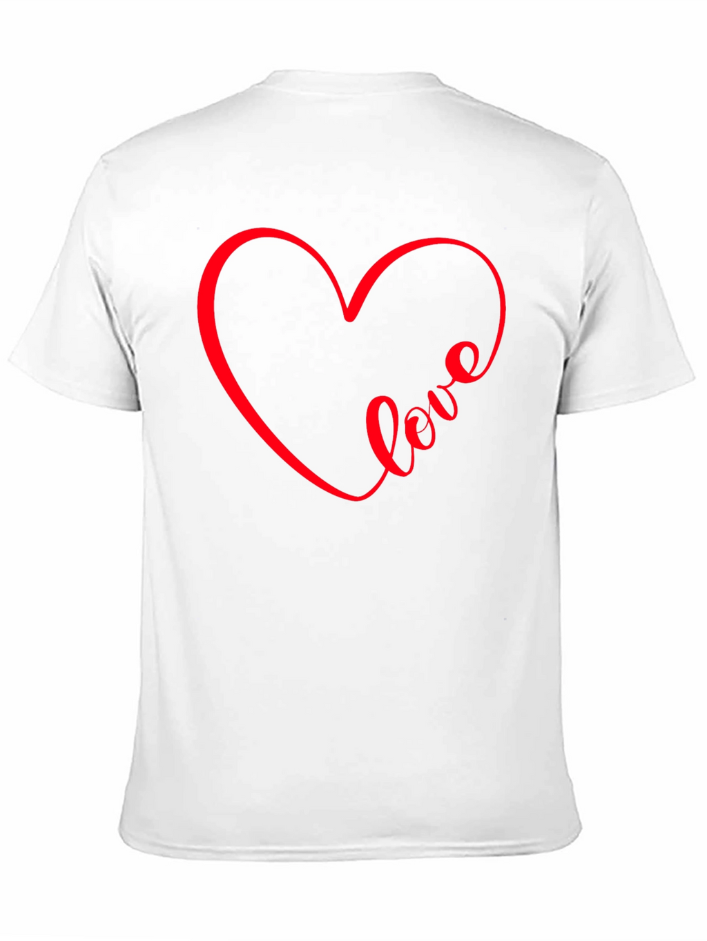 Love Heart Graphic Tee - Black Casual Shirt