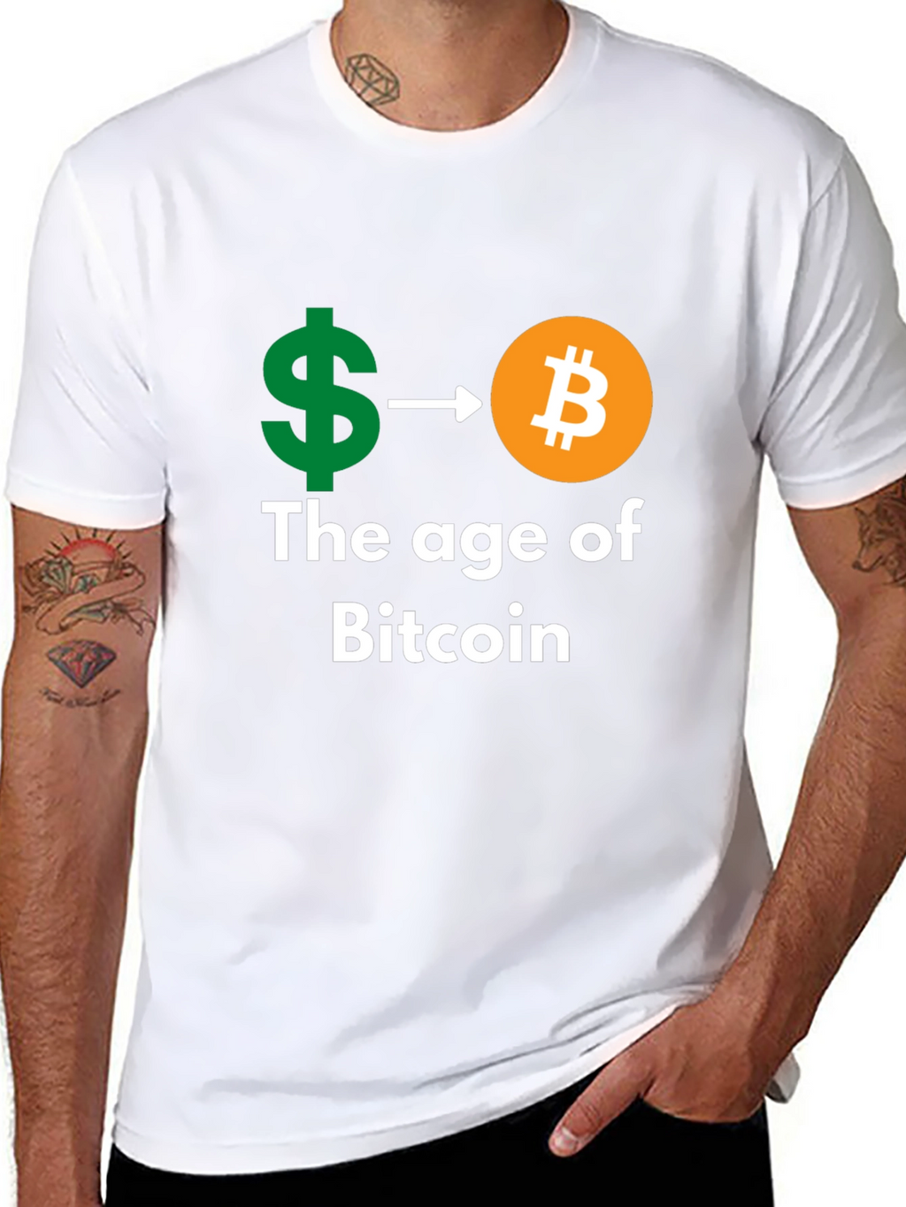 Bitcoin Age Black T-Shirt - Crypto Currency Tee