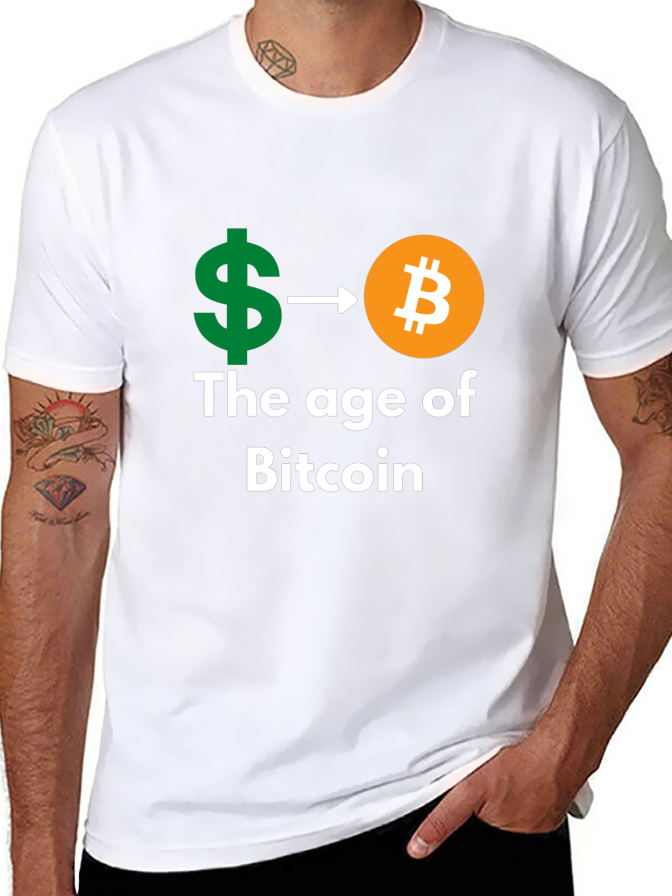 Bitcoin Age Black T-Shirt - Crypto Currency Tee
