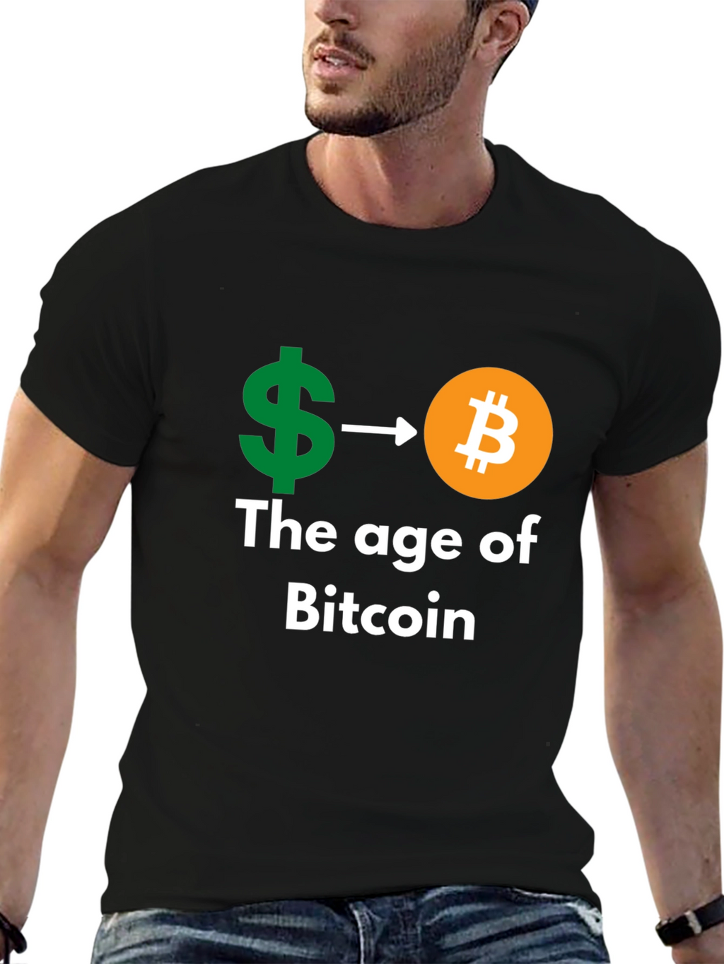 Bitcoin Age Black T-Shirt - Crypto Currency Tee
