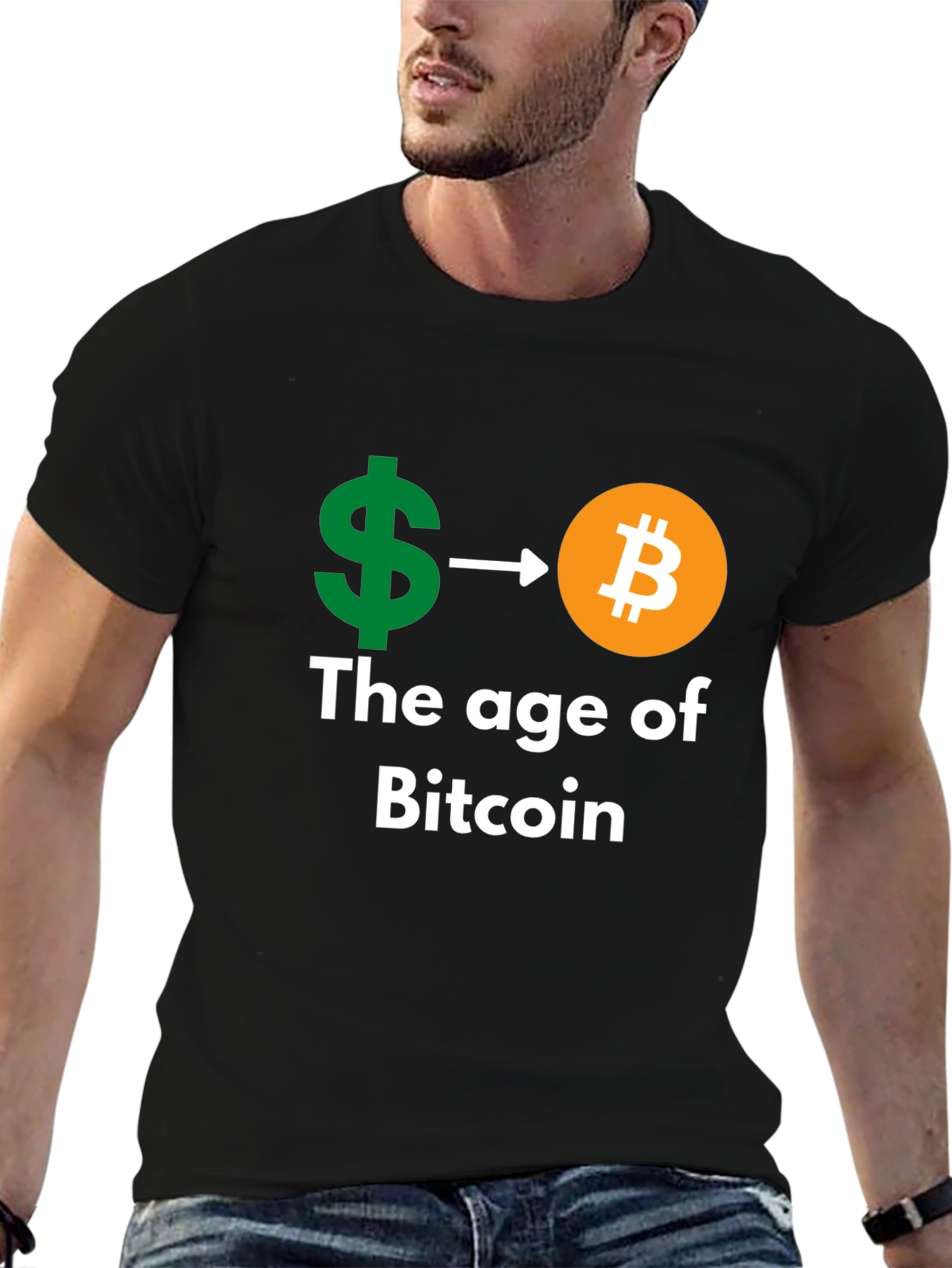 Bitcoin Age Black T-Shirt - Crypto Currency Tee