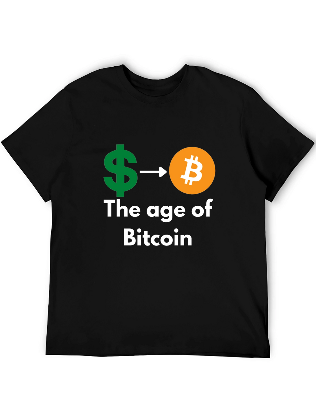 Bitcoin Age Black T-Shirt - Crypto Currency Tee