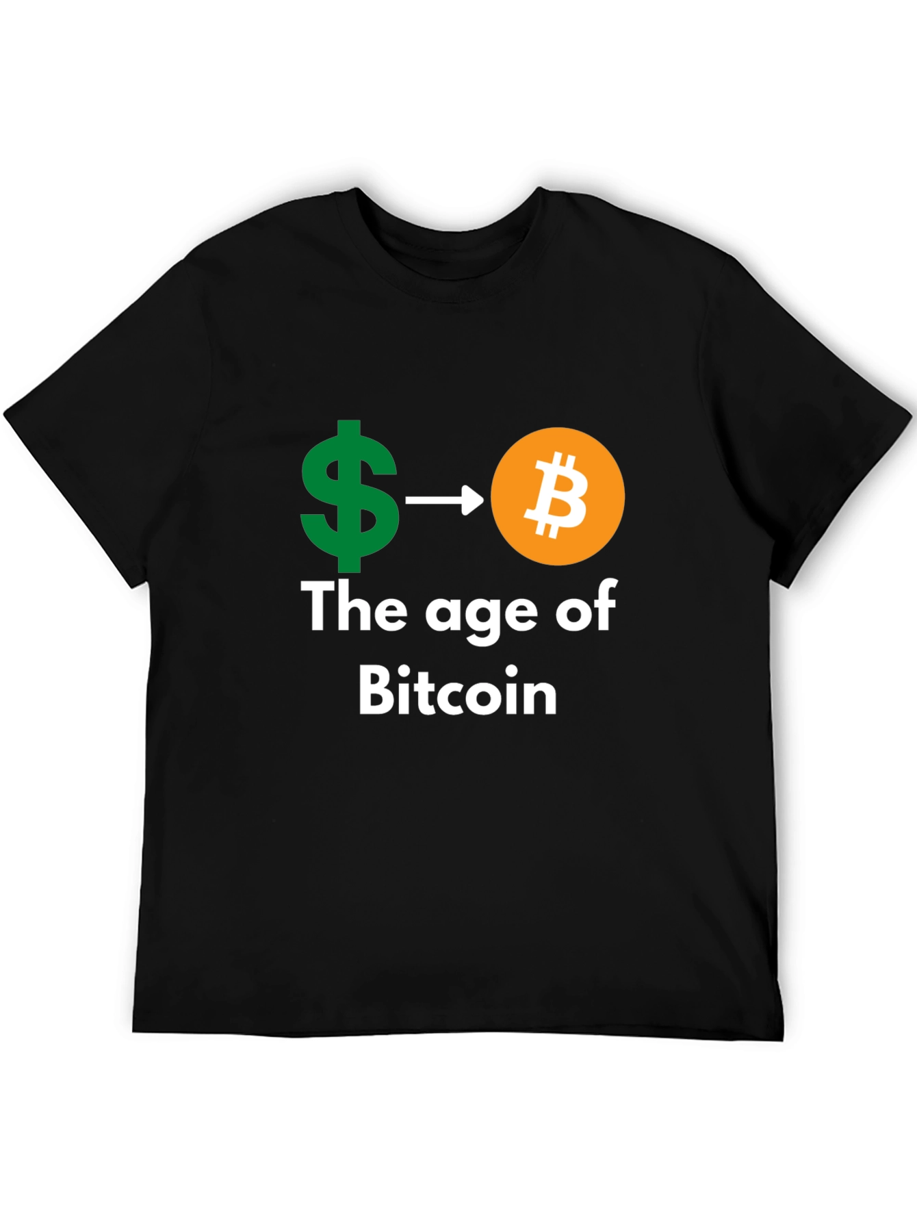 Bitcoin Age Black T-Shirt - Crypto Currency Tee