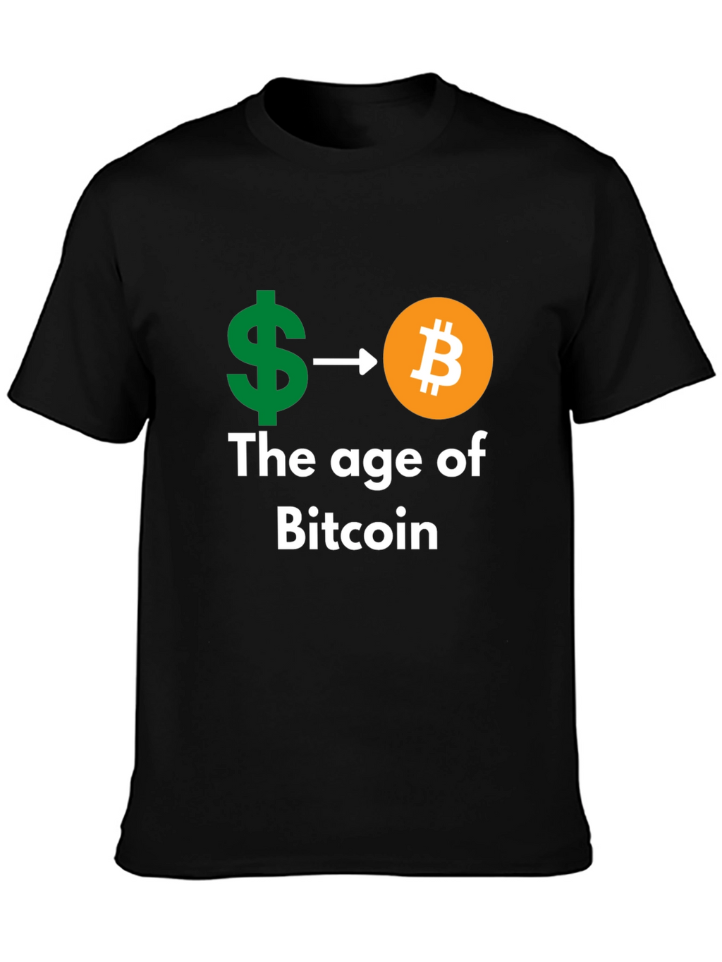 Bitcoin Age Black T-Shirt - Crypto Currency Tee