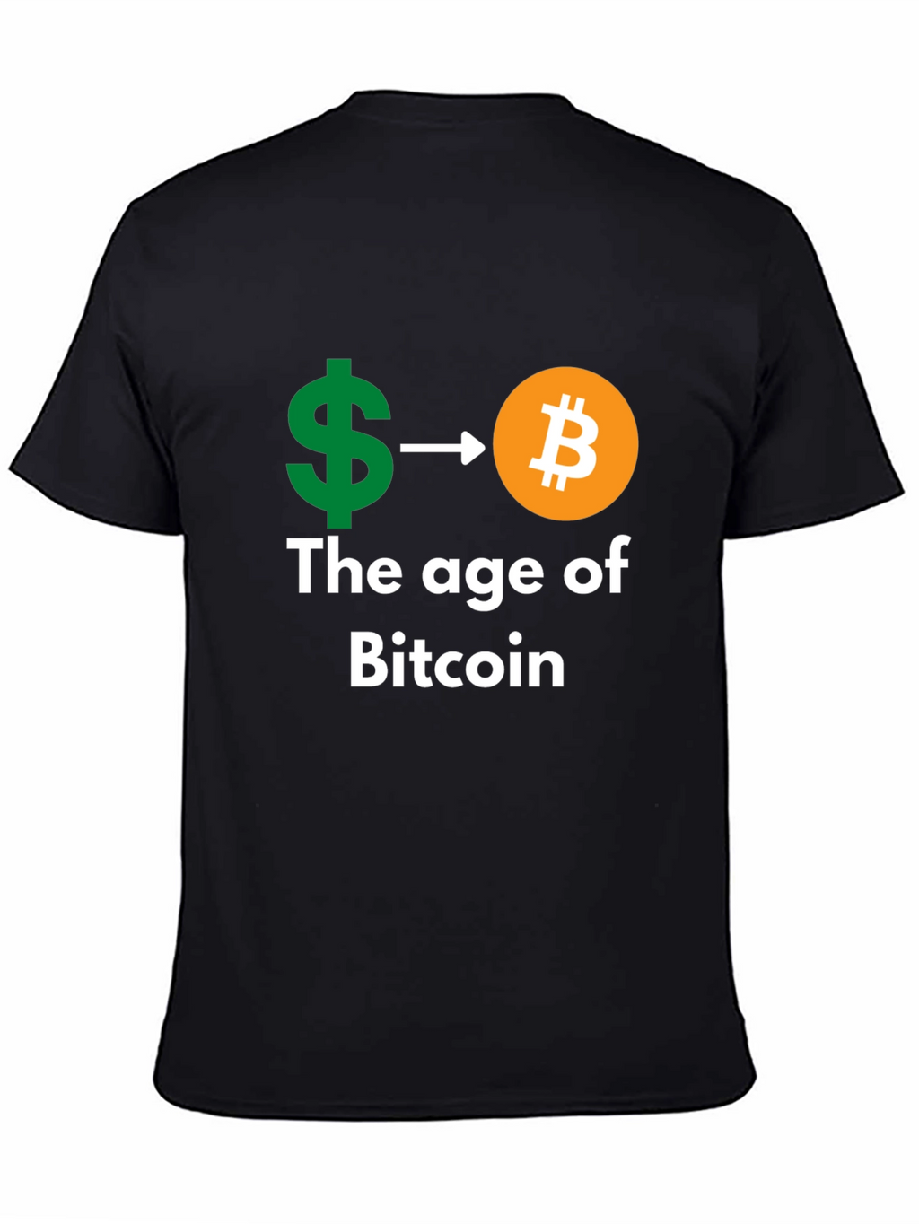 Bitcoin Age Black T-Shirt - Crypto Currency Tee