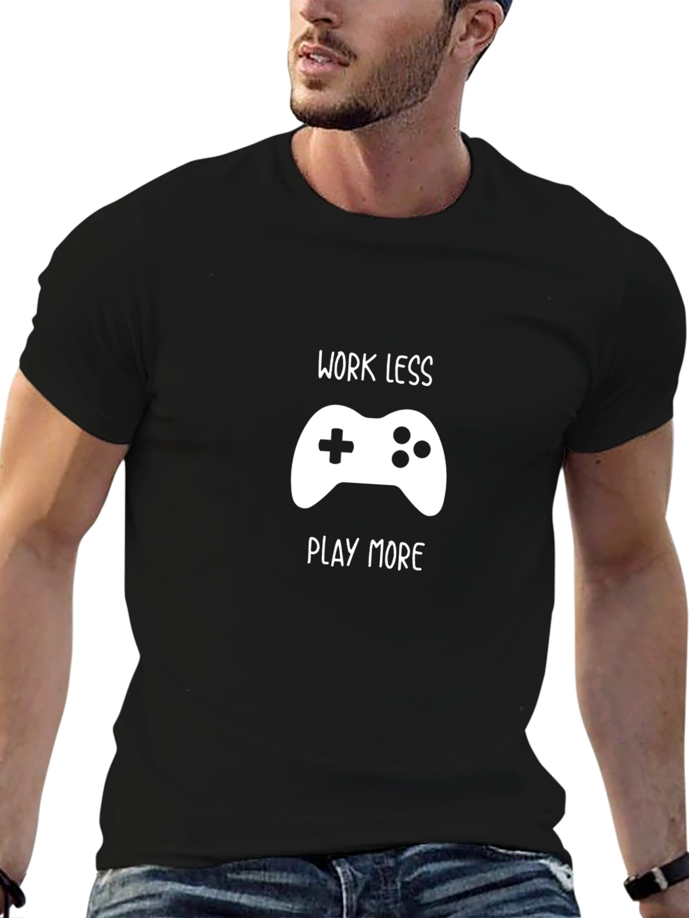 Work Less Play More Gamer T-Shirt