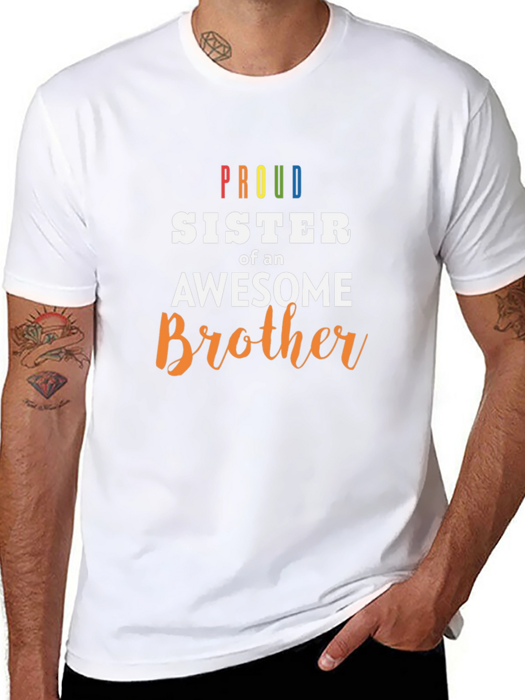 Proud Sister of an Awesome Brother T-Shirt