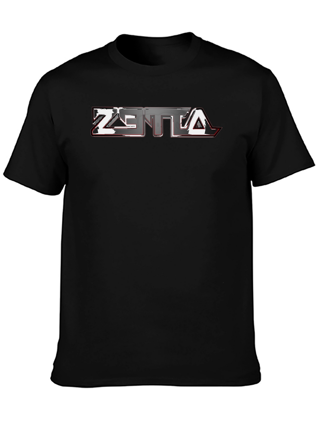 Zetta Graphic Black T-Shirt - Bold Modern Design