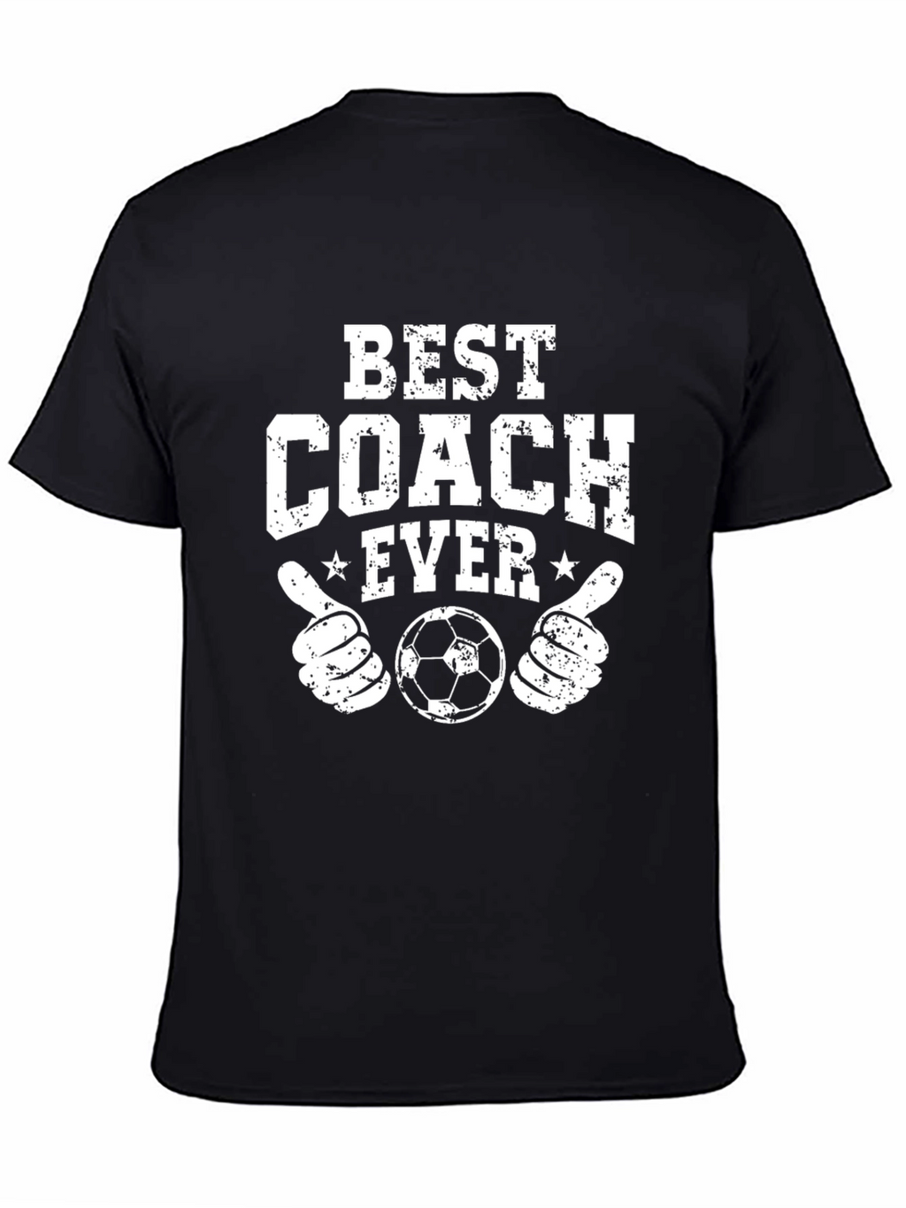 Best Coach Ever Soccer T-Shirt - Black