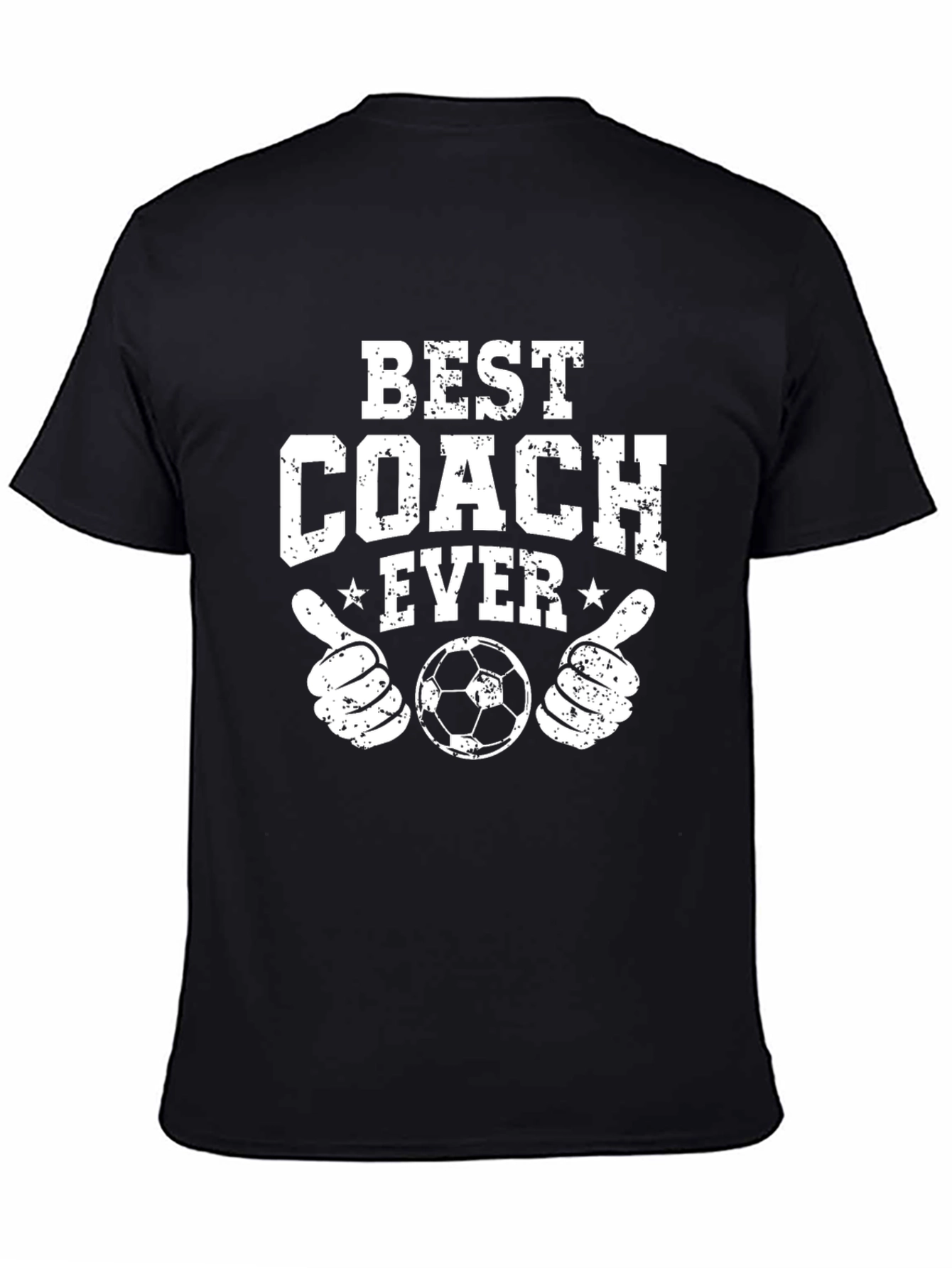 Best Coach Ever Soccer T-Shirt - Black
