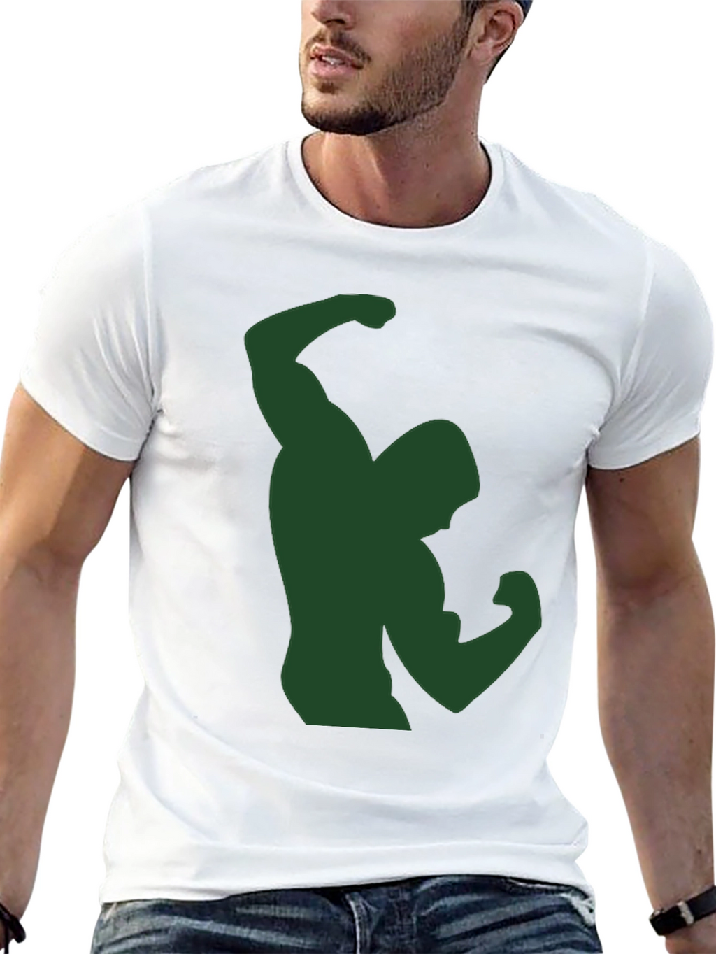 Hulk Graphic Tee - Black Cotton T-Shirt