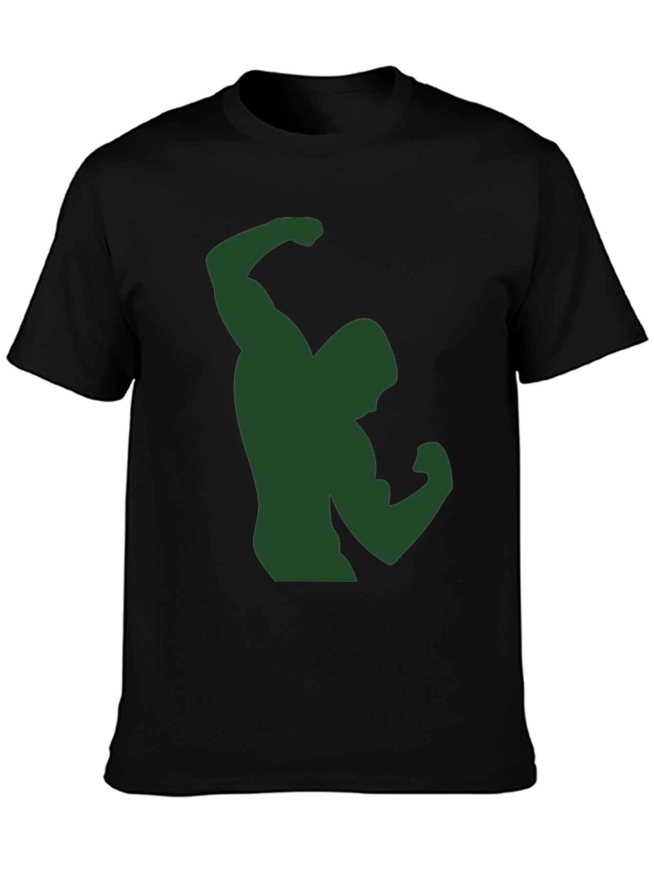 Hulk Graphic Tee - Black Cotton T-Shirt
