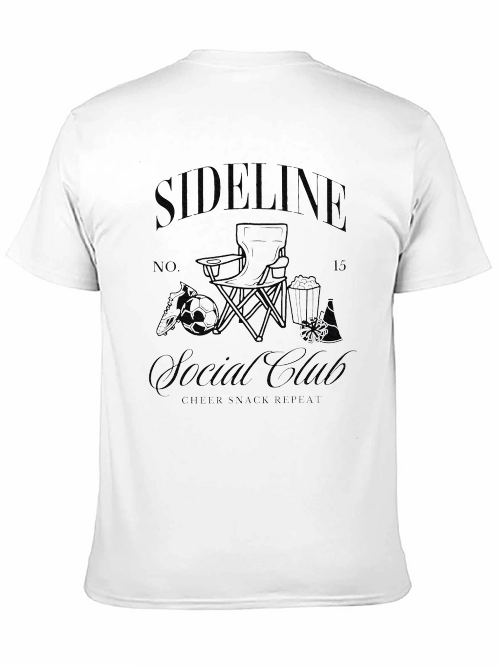 Sideline Casual Club Black T-Shirt