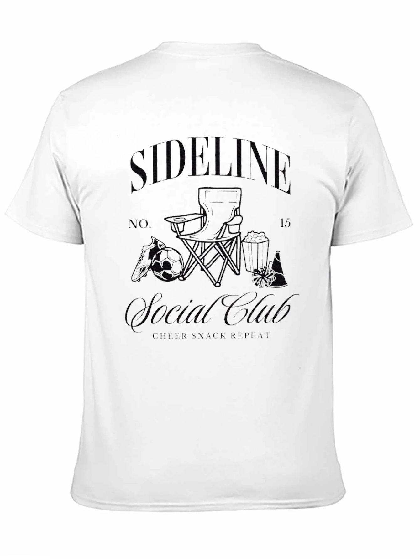 Sideline Casual Club Black T-Shirt