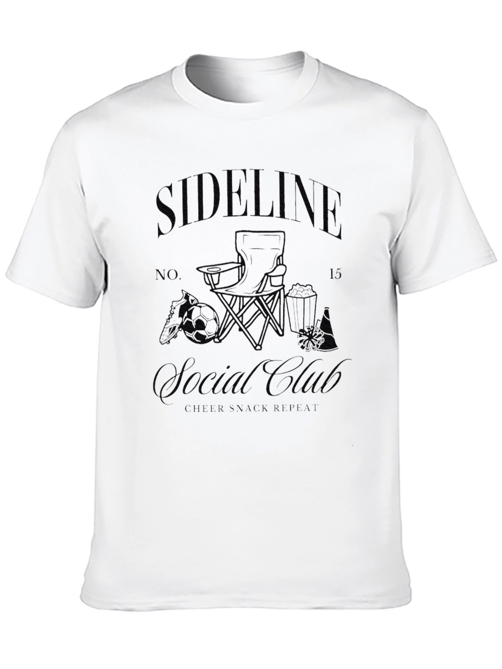 Sideline Casual Club Black T-Shirt