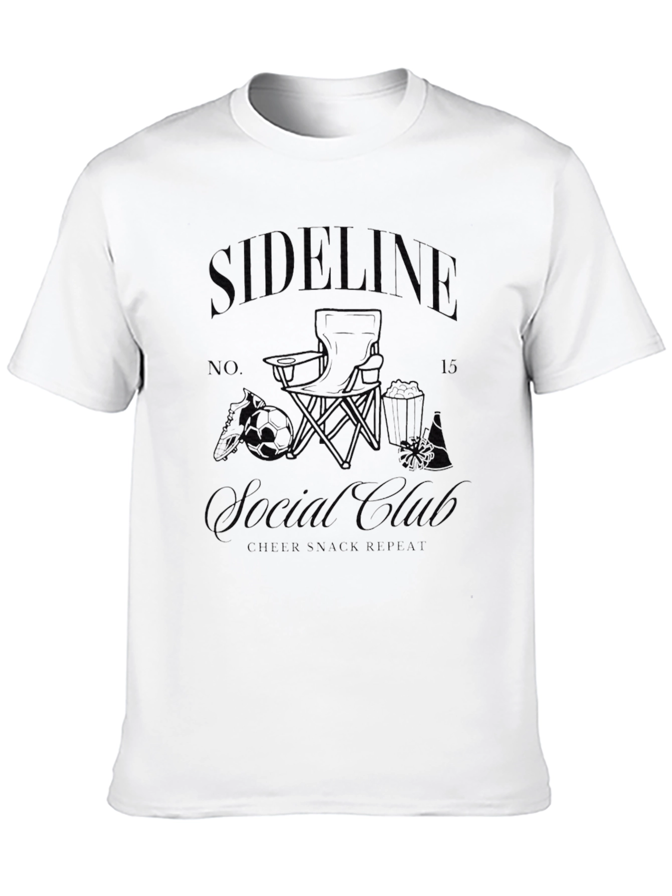 Sideline Casual Club Black T-Shirt