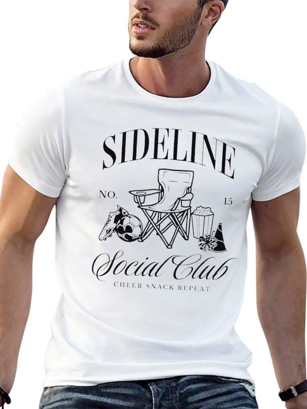 Sideline Casual Club Black T-Shirt