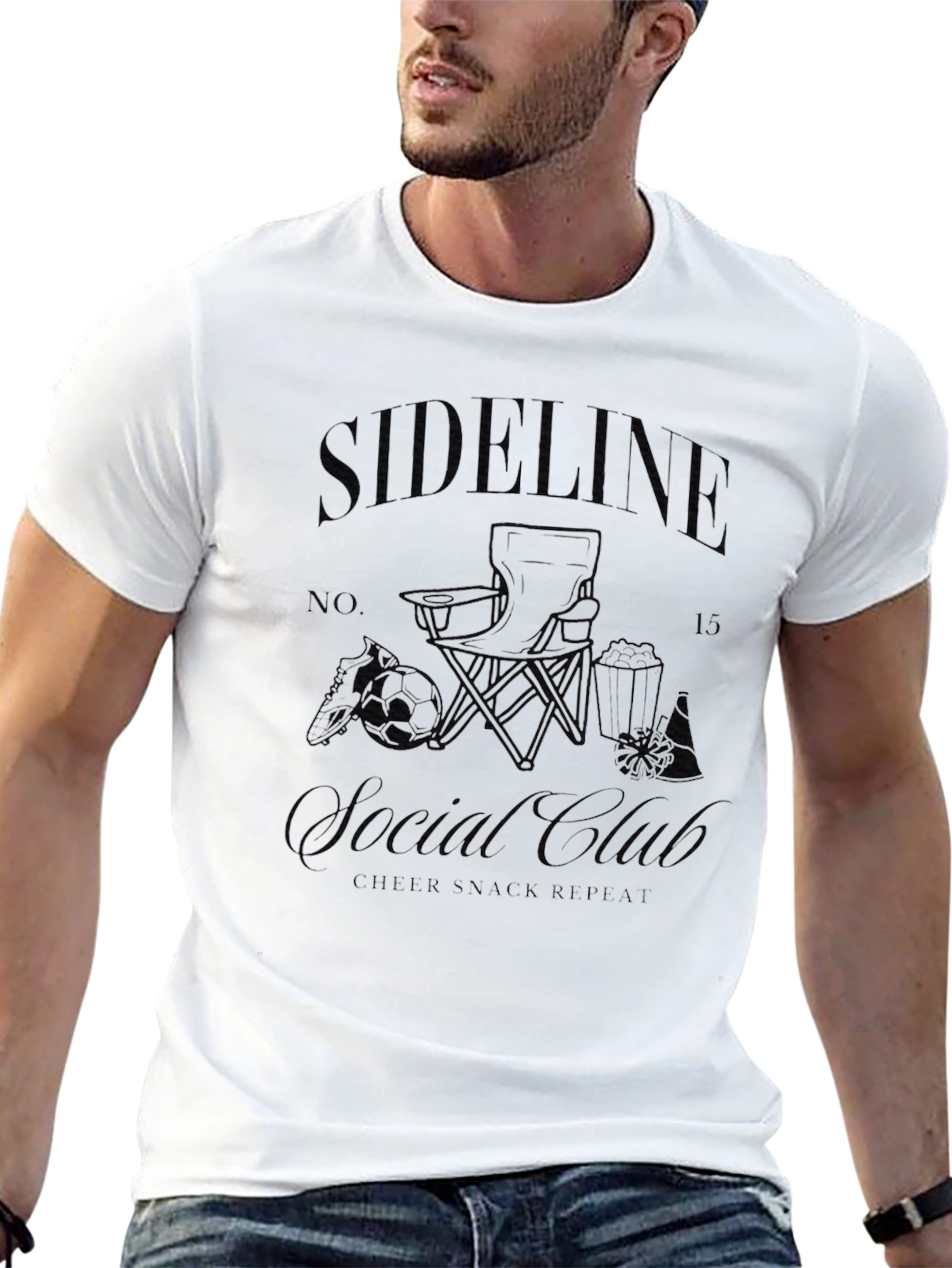 Sideline Casual Club Black T-Shirt