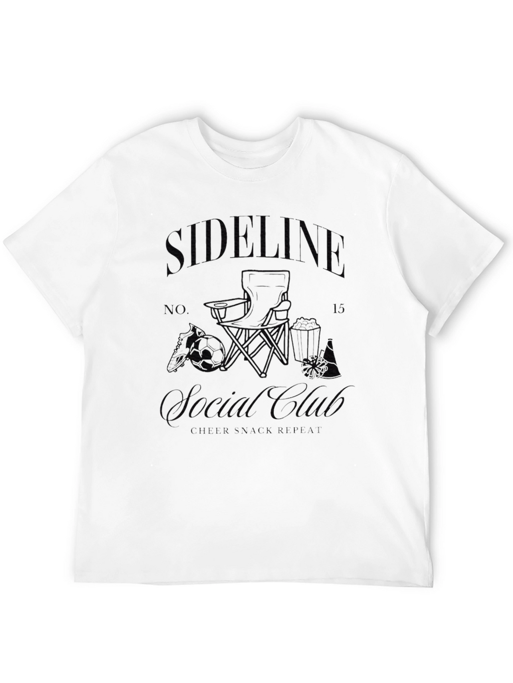 Sideline Casual Club Black T-Shirt
