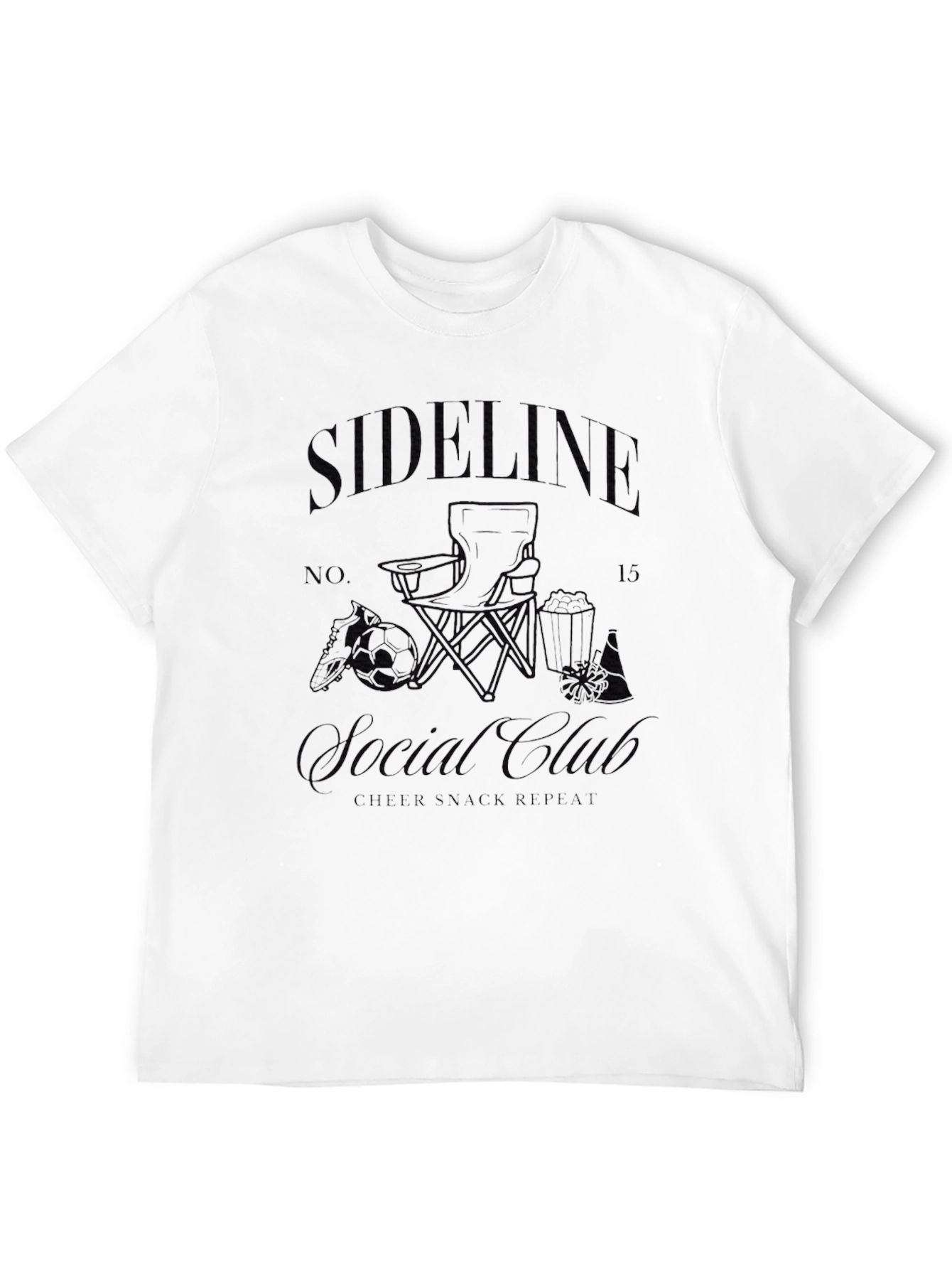 Sideline Casual Club Black T-Shirt