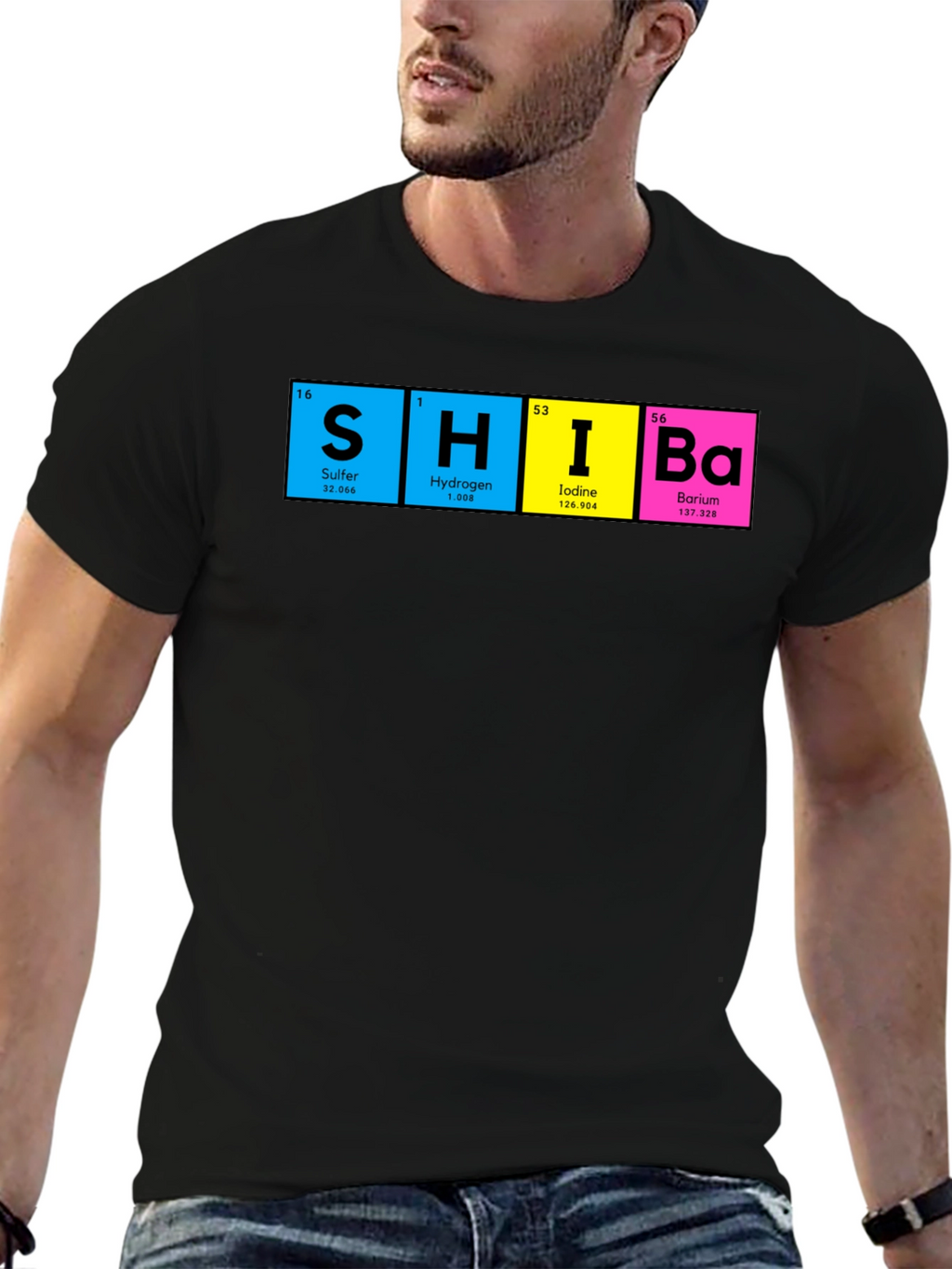 SHIBA Periodic Elements Funny Science T-Shirt