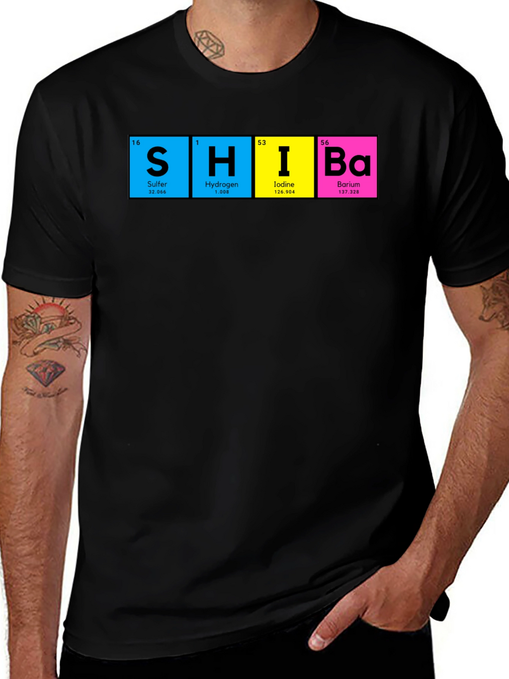 SHIBA Periodic Elements Funny Science T-Shirt