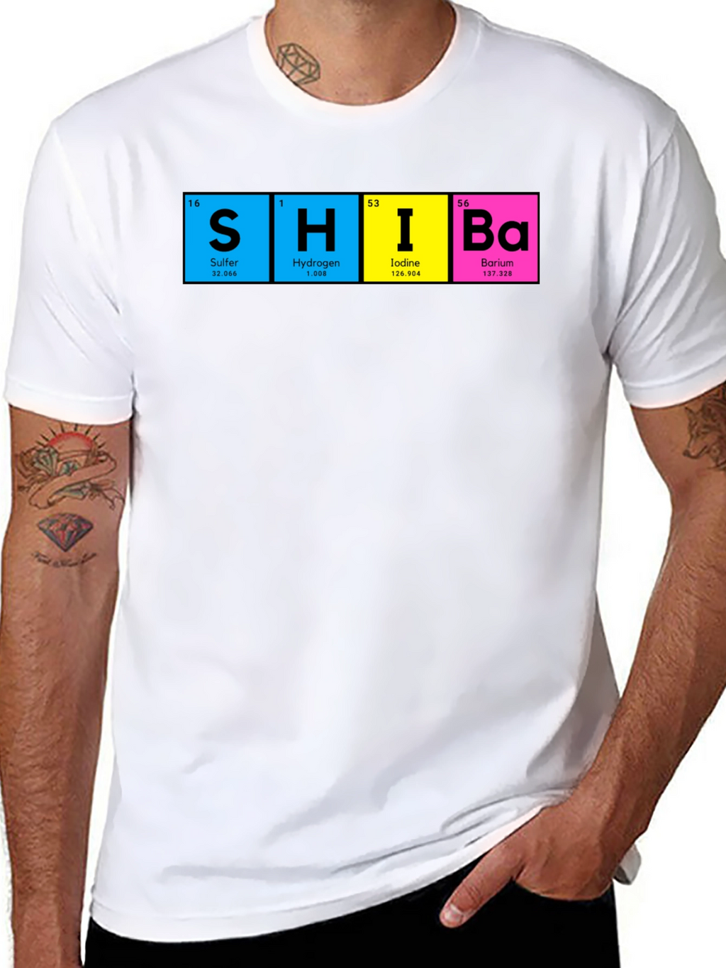 SHIBA Periodic Elements Funny Science T-Shirt