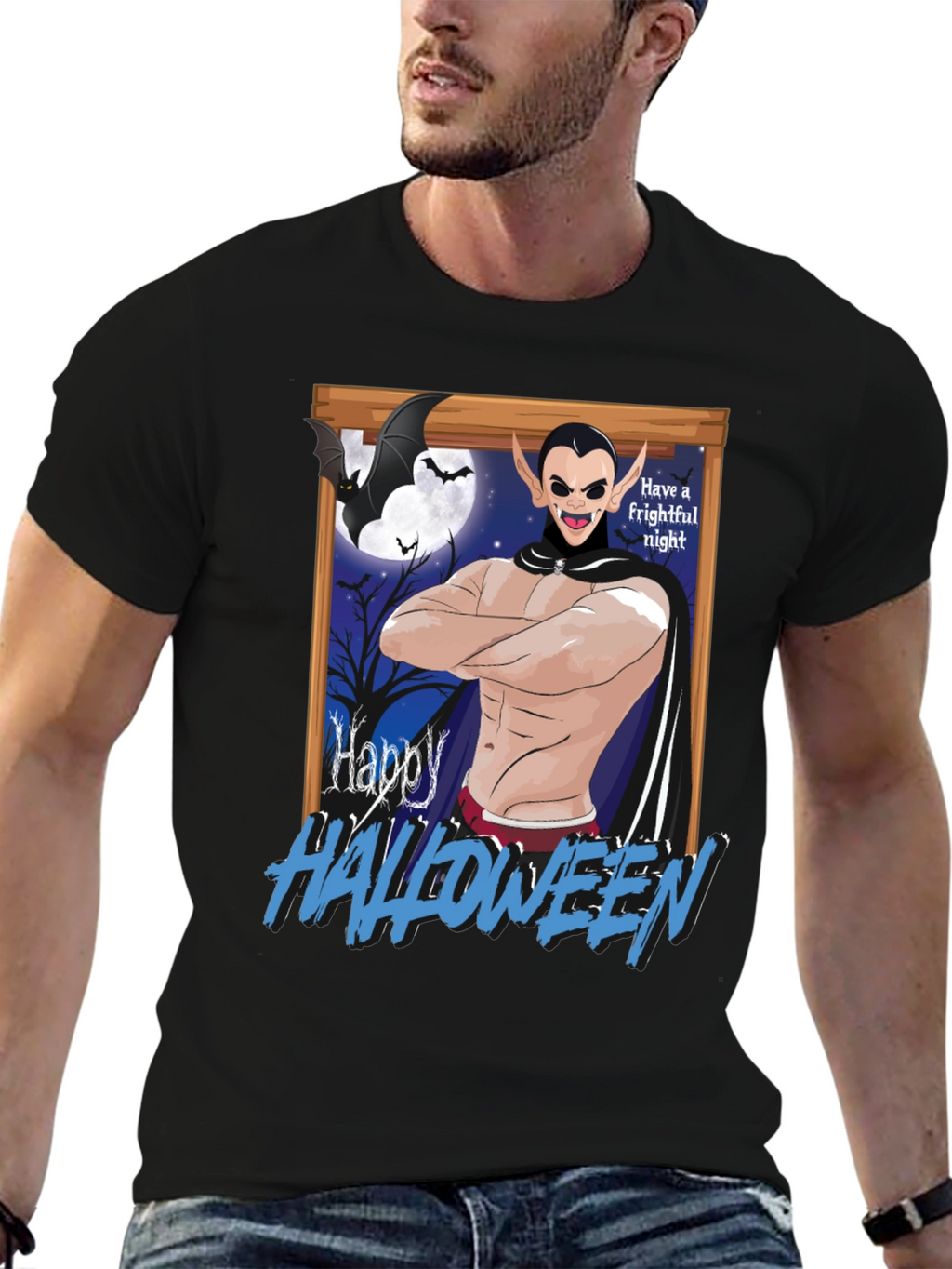 Happy Halloween Dracula Graphic Tee