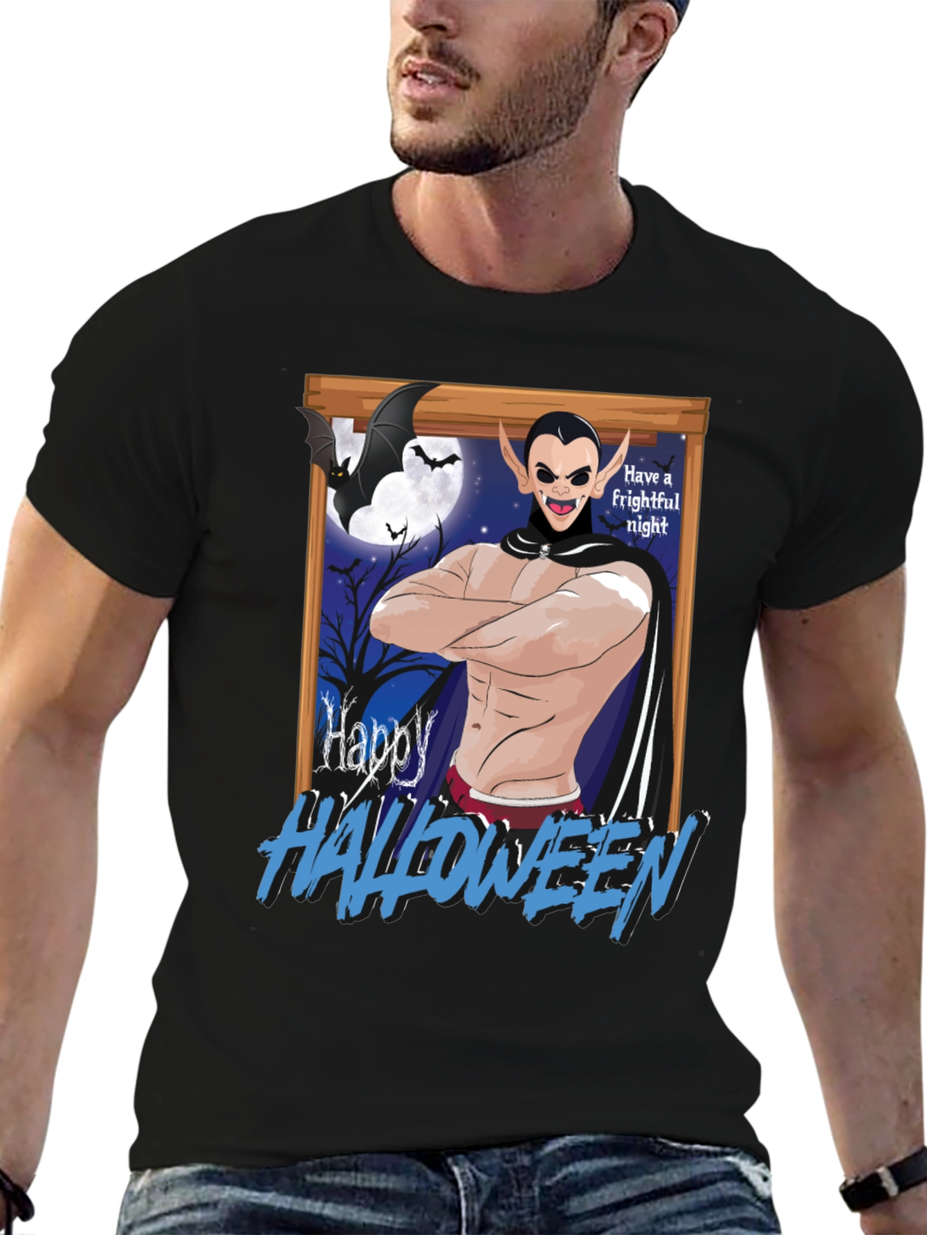 Happy Halloween Dracula Graphic Tee