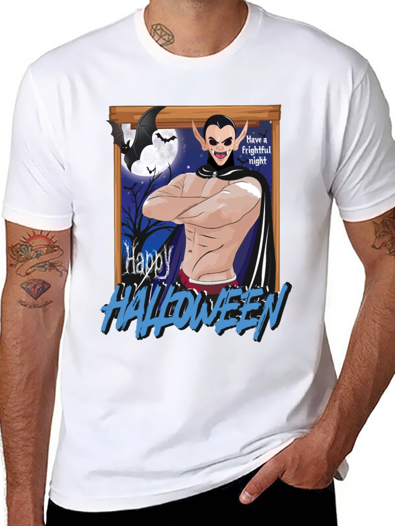 Happy Halloween Dracula Graphic Tee