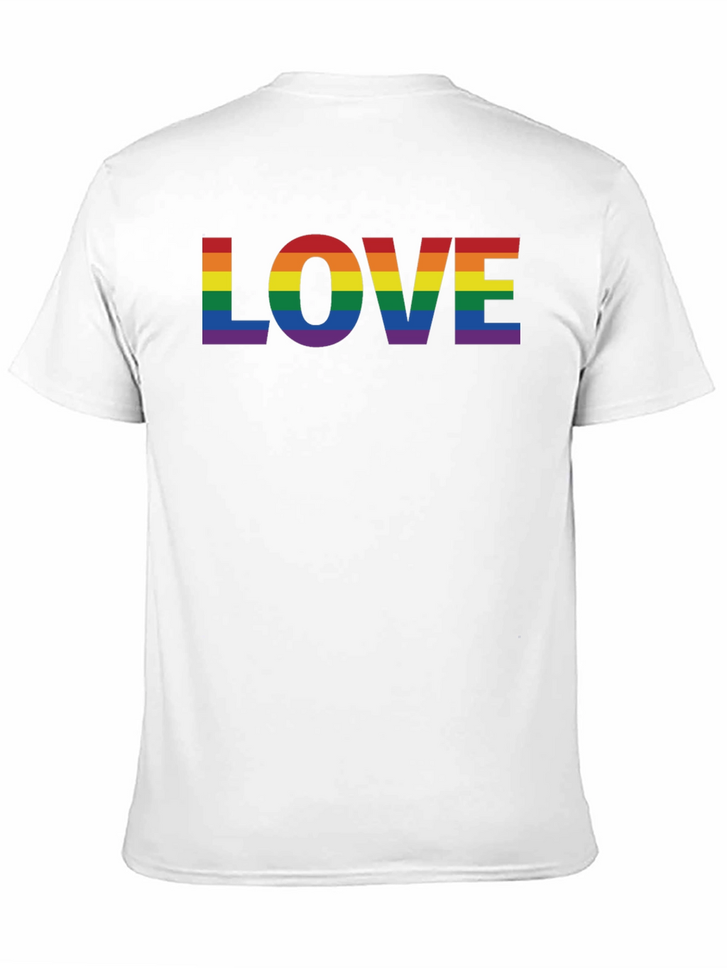 Rainbow LOVE Graphic Black T-Shirt