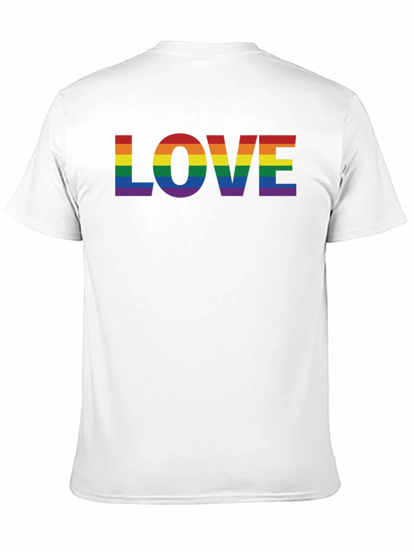 Rainbow LOVE Graphic Black T-Shirt